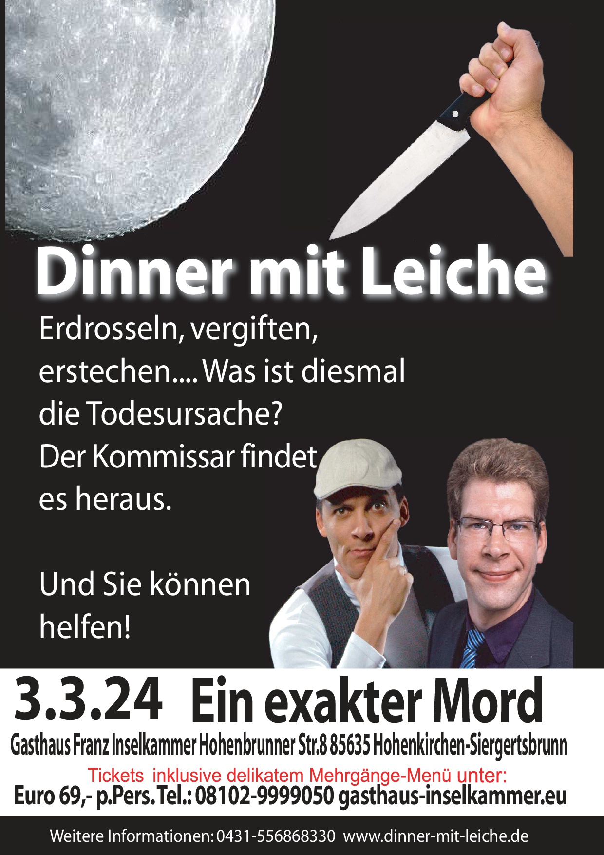 Dinner mit Leiche - Ein exakter Mord im Gasthaus Franz Inselkammer